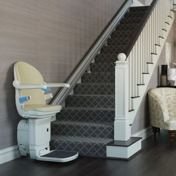stairlift installed in home