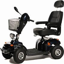 black mobility scooter