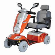 Light red mobility scooter
