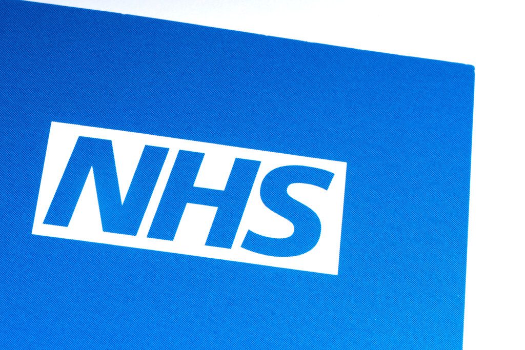 Blue and white NHS Logo